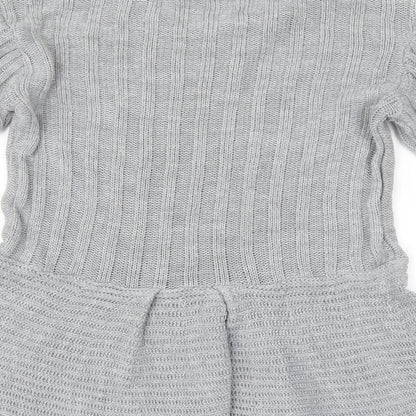 Missi Womens Grey   Tunic Jumper Size M