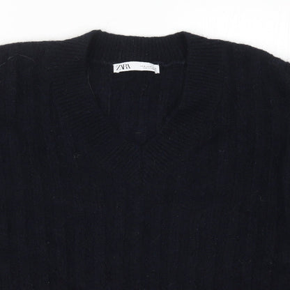 Zara Womens Beige  Knit Pullover Jumper Size M