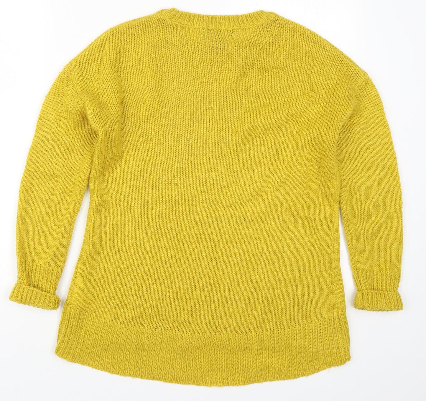 Womens UK Size S New Look Yellow Pullover Jumper