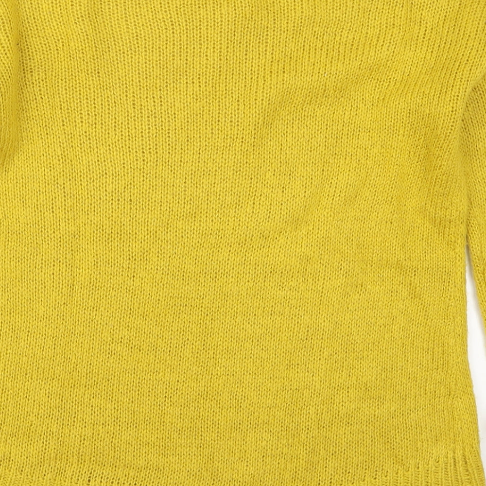 Womens UK Size S New Look Yellow Pullover Jumper