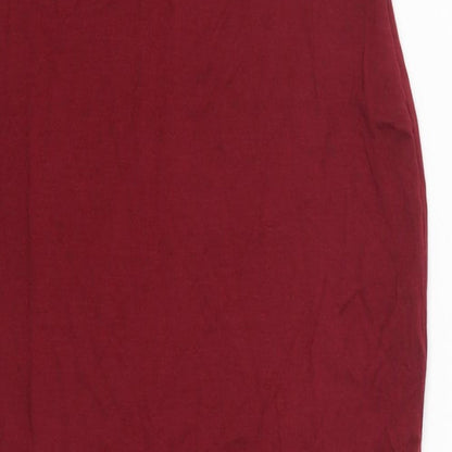 Boohoo Womens Red   Bodycon  Size 10