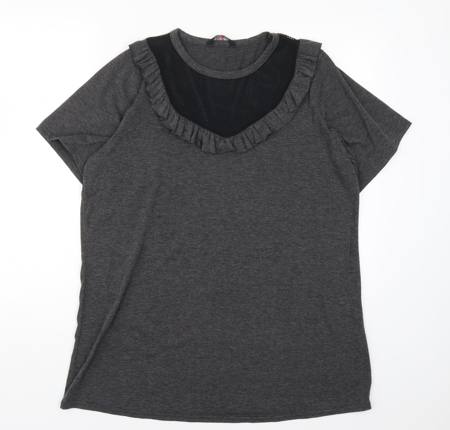 Yours Womens Grey   Basic T-Shirt Size 16