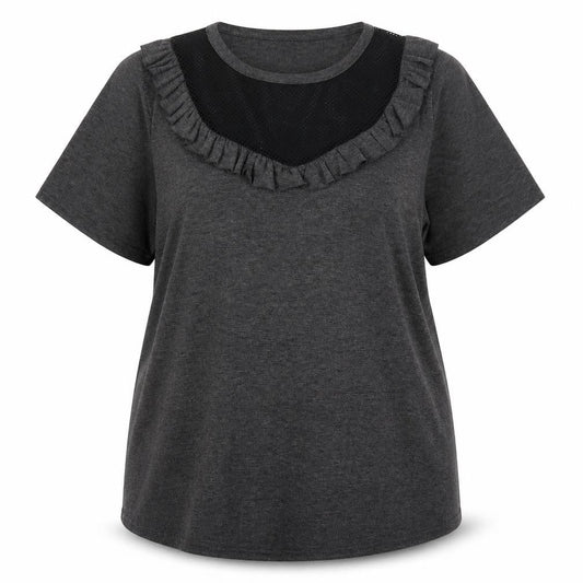 Yours Womens Grey   Basic T-Shirt Size 16