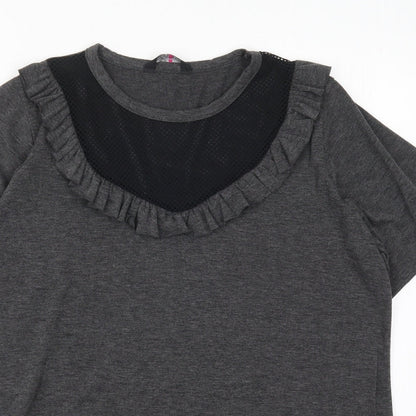 Yours Womens Grey   Basic T-Shirt Size 16