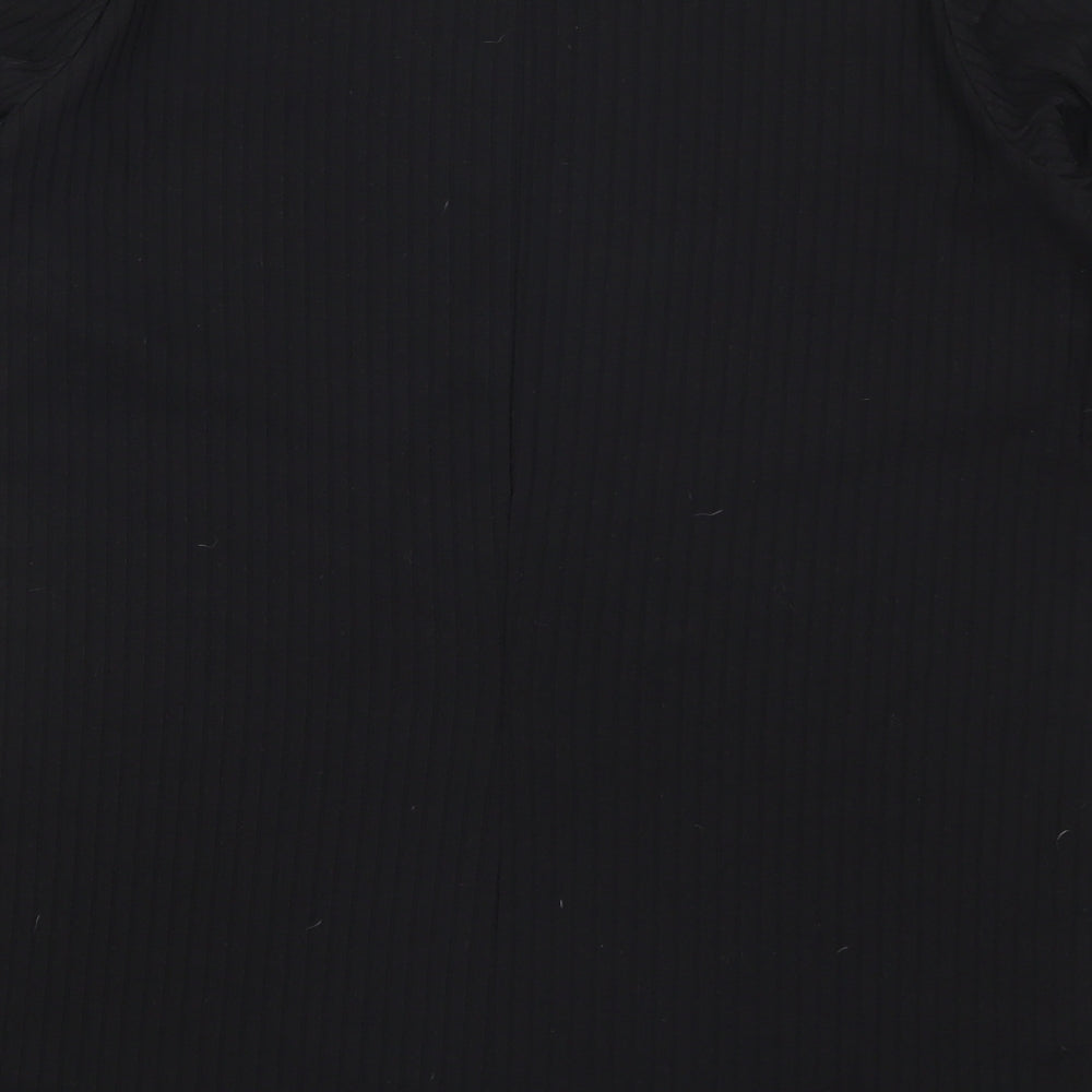 Womens UK Size 16 Yours Black Basic T-Shirt