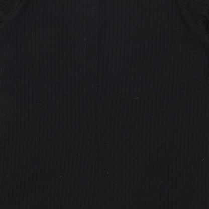 Womens UK Size 16 Yours Black Basic T-Shirt