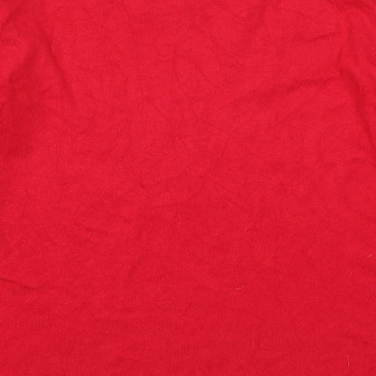 Womens UK Size M Stock Shop Red Pullover Jumper