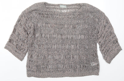 Womens UK Size M Wallis Grey Pullover Jumper