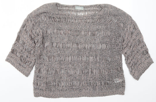 Womens UK Size M Wallis Grey Pullover Jumper