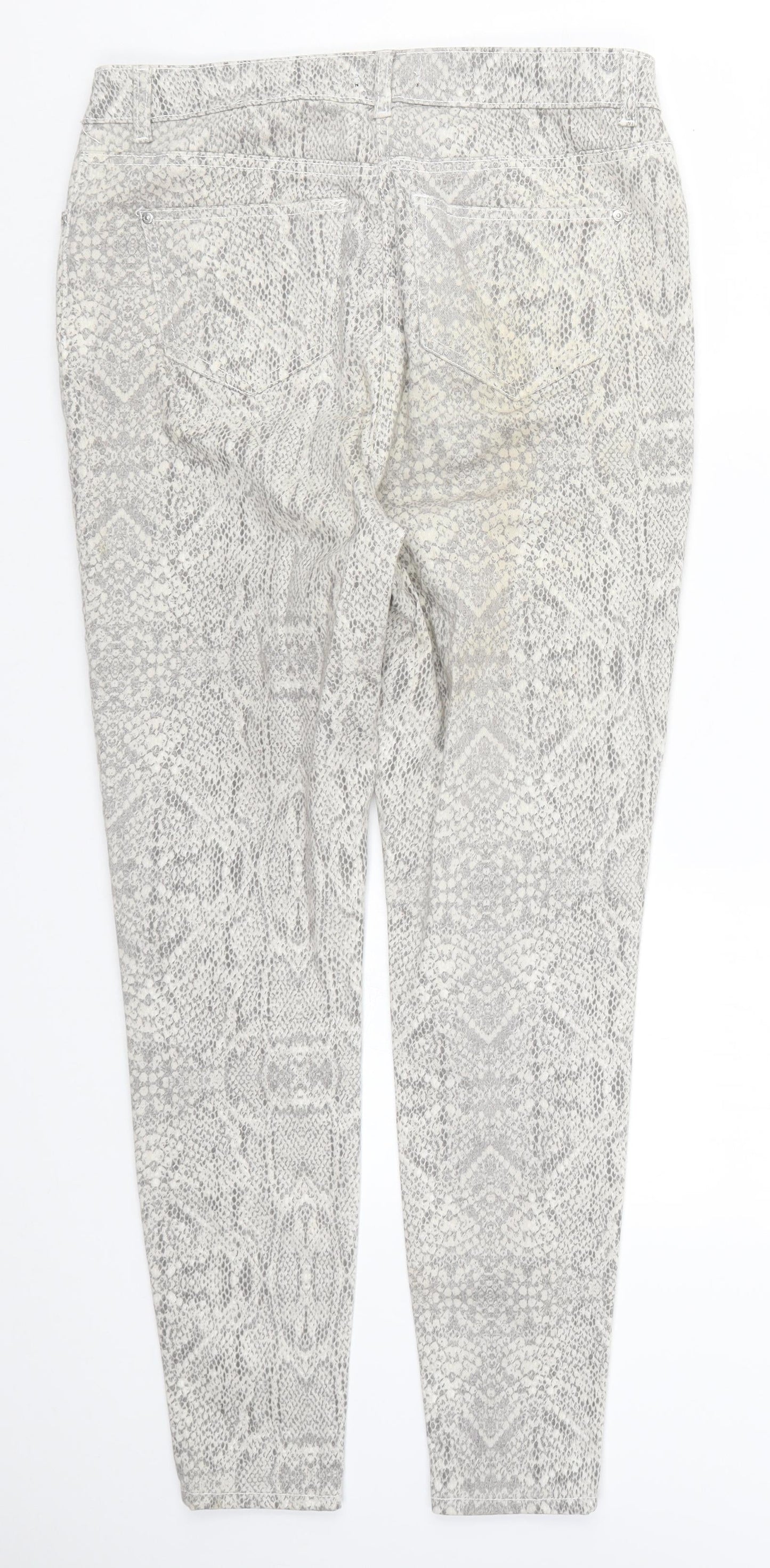 Womens UK Size 14 M-17 Regular Fit Skinny Grey Jeans