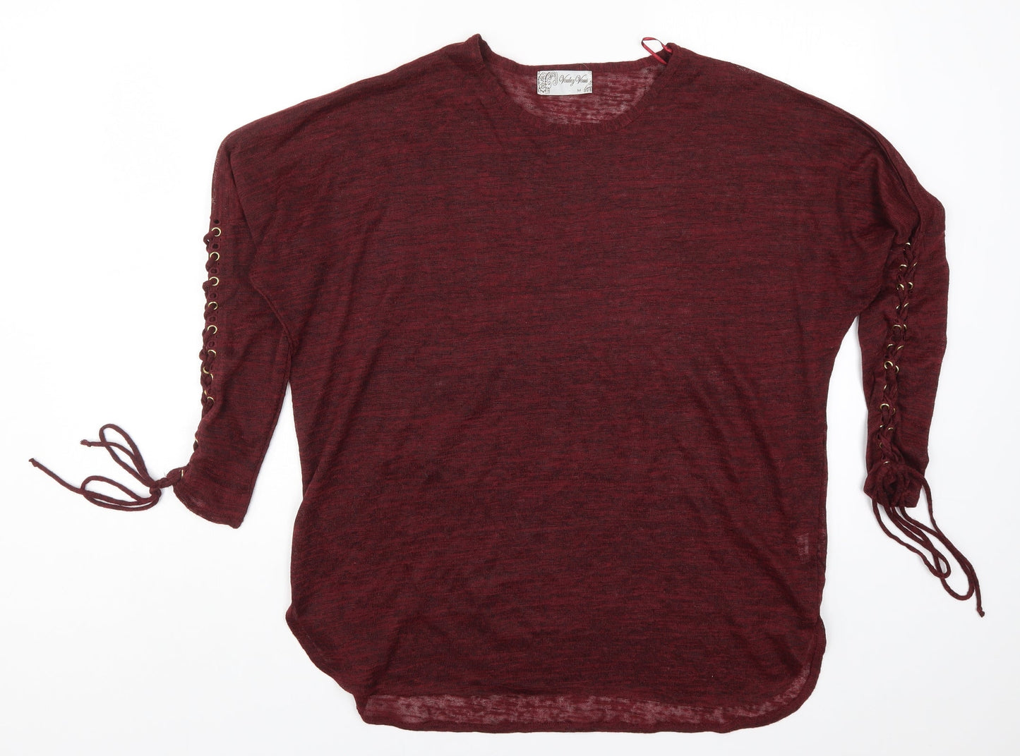 Womens UK Size M Vouley Vous Red Basic T-Shirt