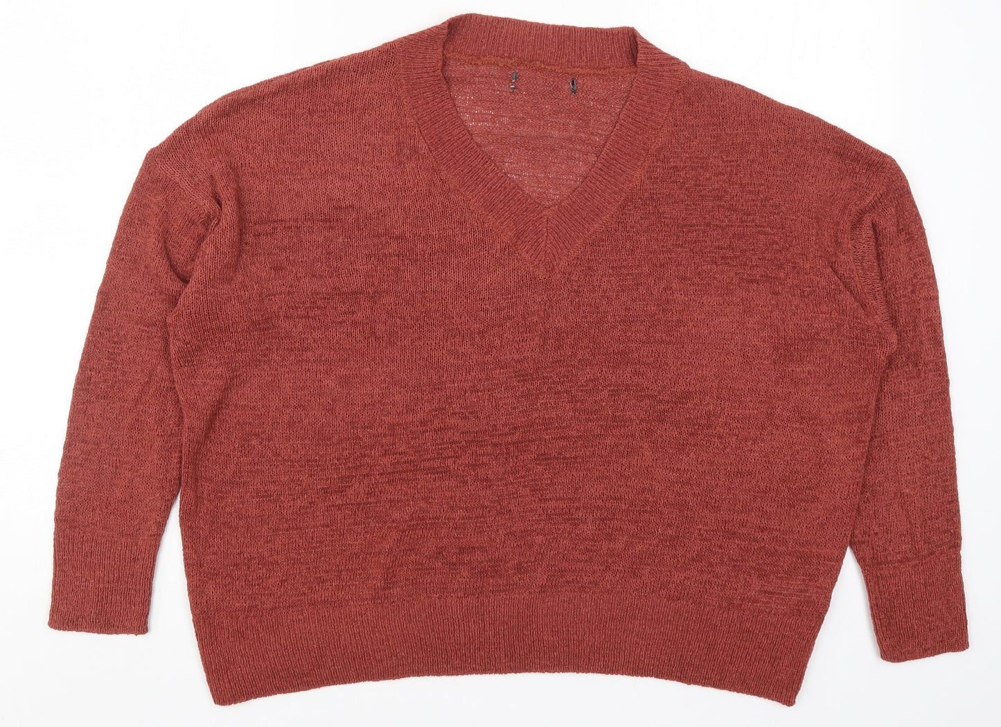 Primark Womens Red  Knit Pullover Jumper Size 10