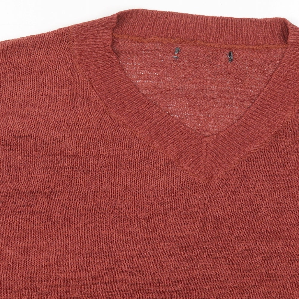 Primark Womens Red  Knit Pullover Jumper Size 10