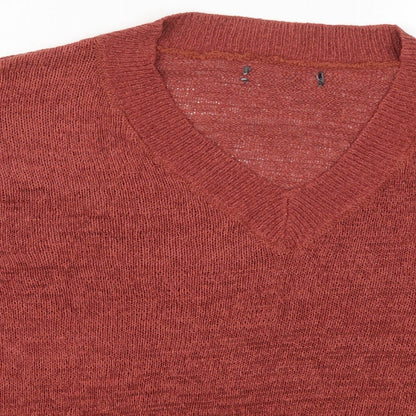Primark Womens Red  Knit Pullover Jumper Size 10