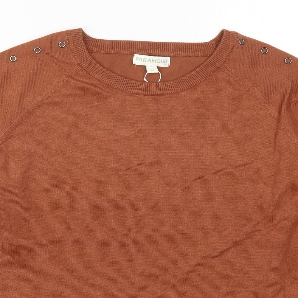 Womens UK Size M Paramour Brown Pullover Jumper