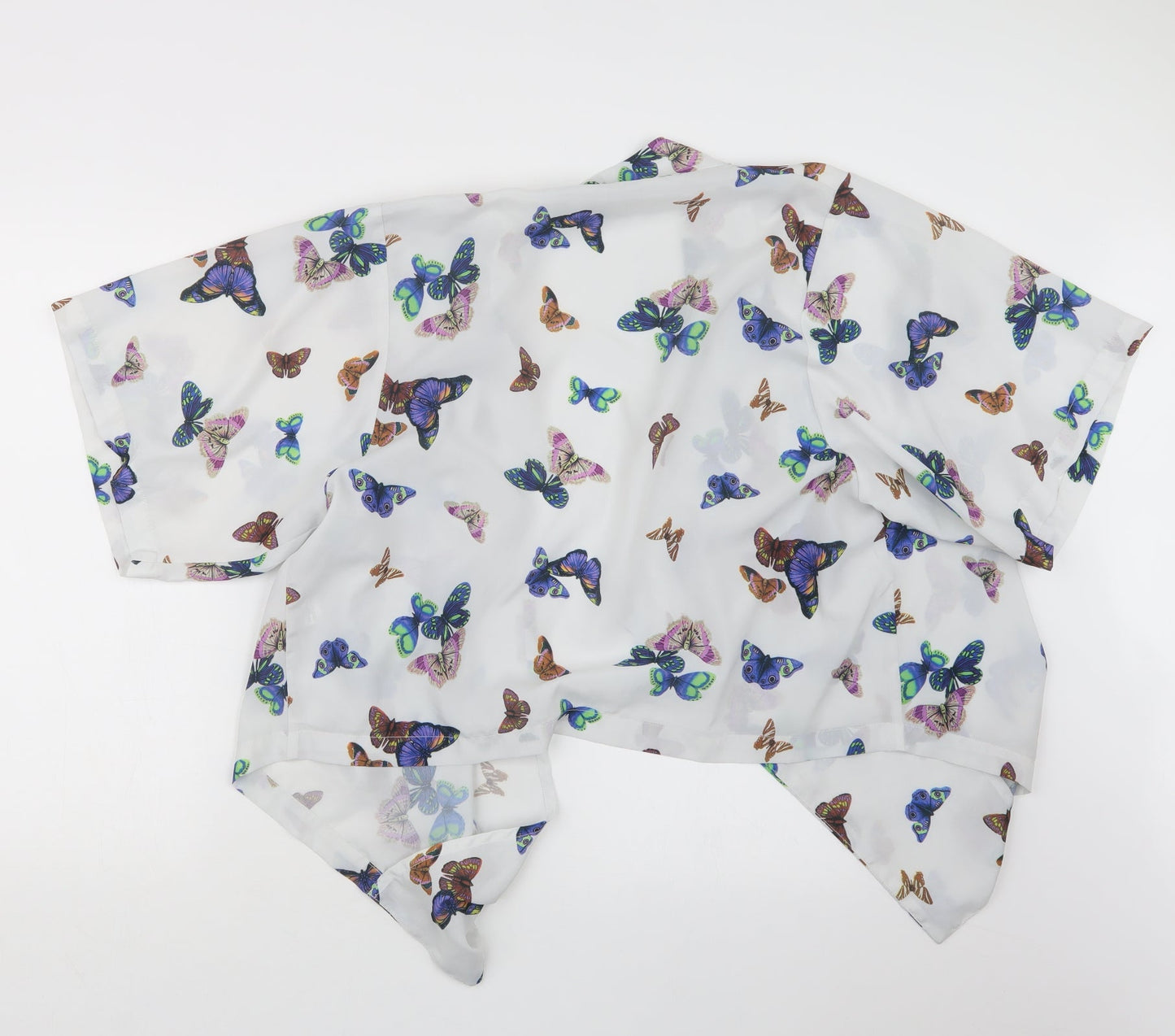 Atmosphere Womens White Geometric  Jacket  Size S