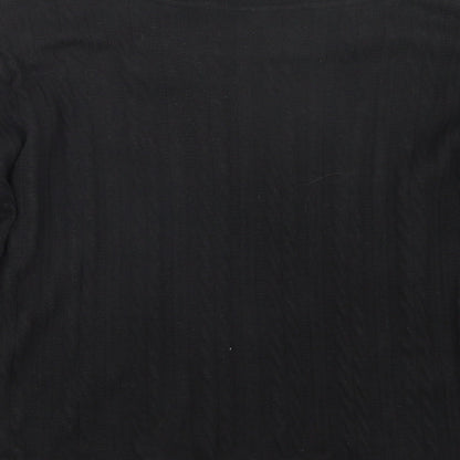 Nutmeg Womens Black   Pullover Jumper Size 12
