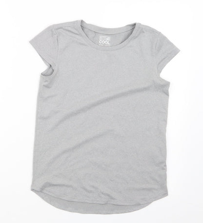 32 Degrees Girls Grey   Basic T-Shirt Size 9-10 Years