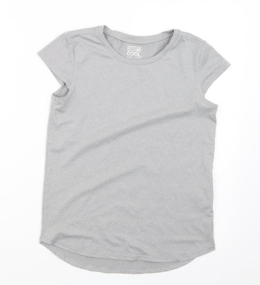 32 Degrees Girls Grey   Basic T-Shirt Size 9-10 Years