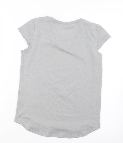 32 Degrees Girls Grey   Basic T-Shirt Size 9-10 Years