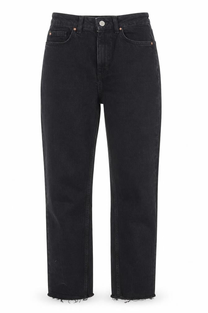 Womens UK Size 8 Denim Co. Regular Fit Straight Black Jeans