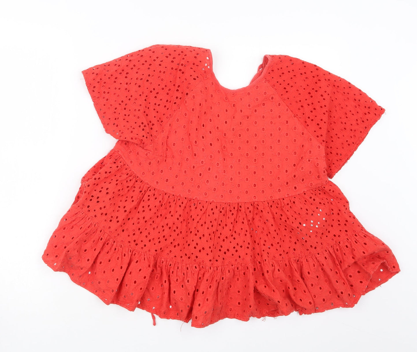 Womens UK Size 8 ASOS Red Basic Blouse