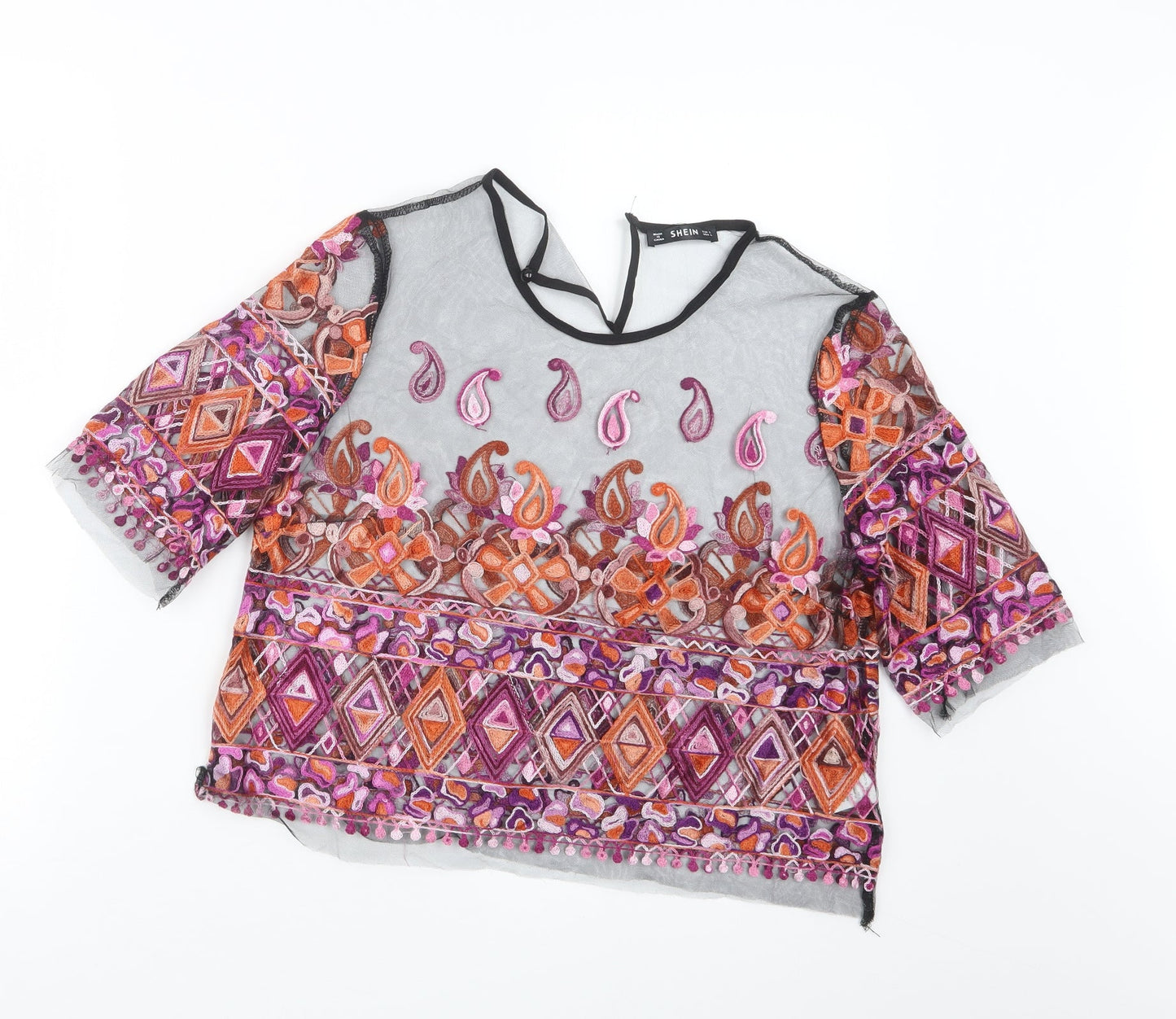 SheIn Womens Black   Basic T-Shirt Size L