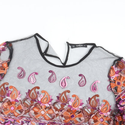 SheIn Womens Black   Basic T-Shirt Size L