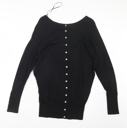 hoxton Womens Black  Knit Pullover Jumper Size S