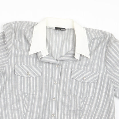 Womens UK Size 14 Gerry Weber Grey Basic Button-Up
