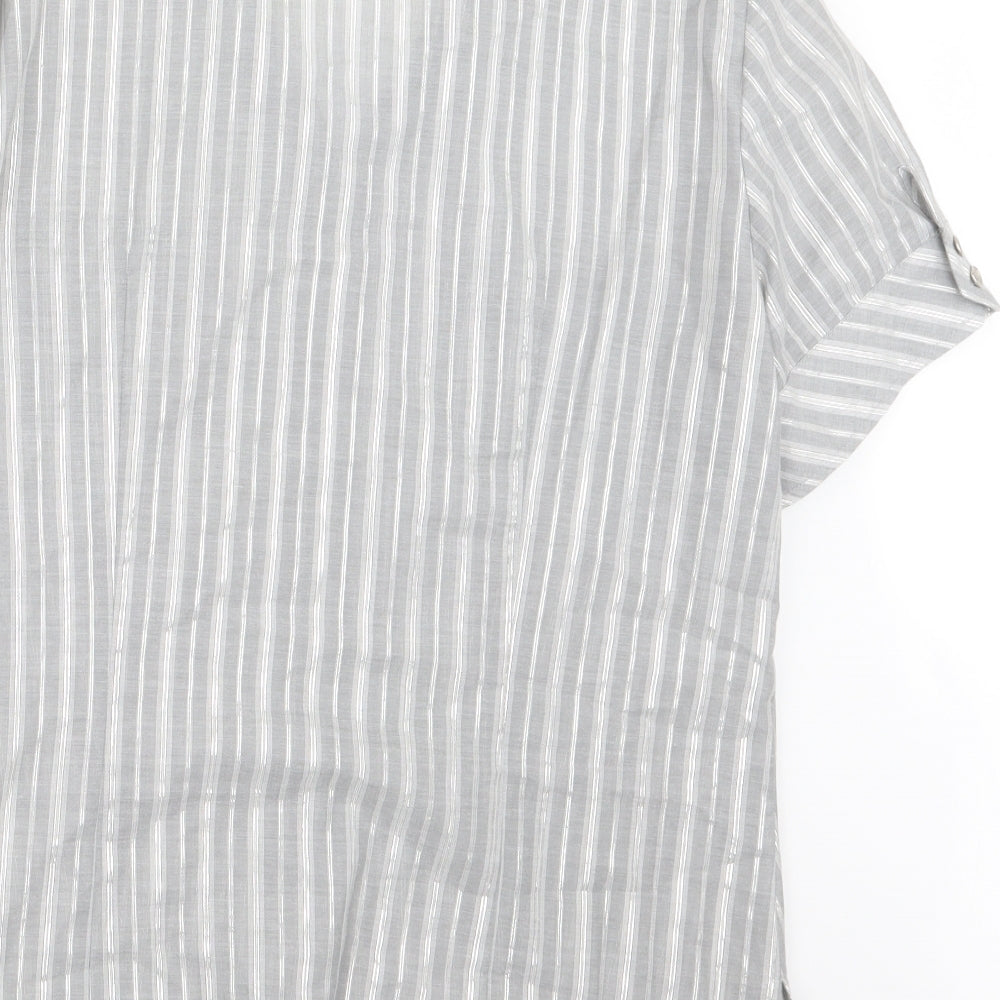 Womens UK Size 14 Gerry Weber Grey Basic Button-Up