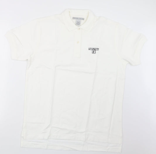 Izod Club Womens White   Basic Polo Size L