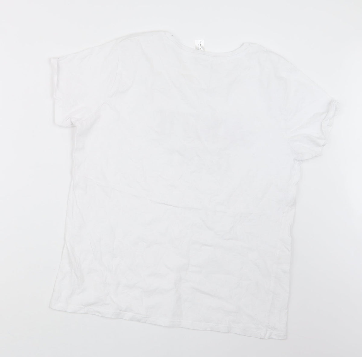 BEC Womens White   Basic T-Shirt Size XL