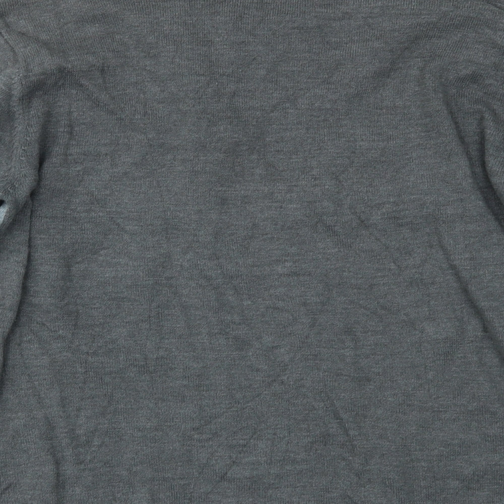 Womens UK Size M ALEXARA Grey Basic Blouse