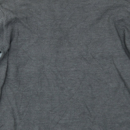 Womens UK Size M ALEXARA Grey Basic Blouse
