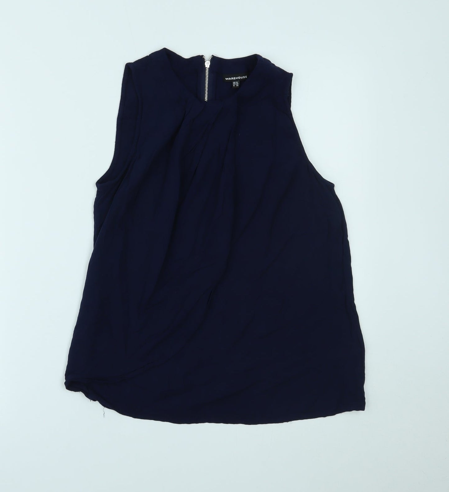 Womens UK Size 10 Warehouse Blue Basic Tank