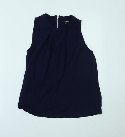 Womens UK Size 10 Warehouse Blue Basic Tank