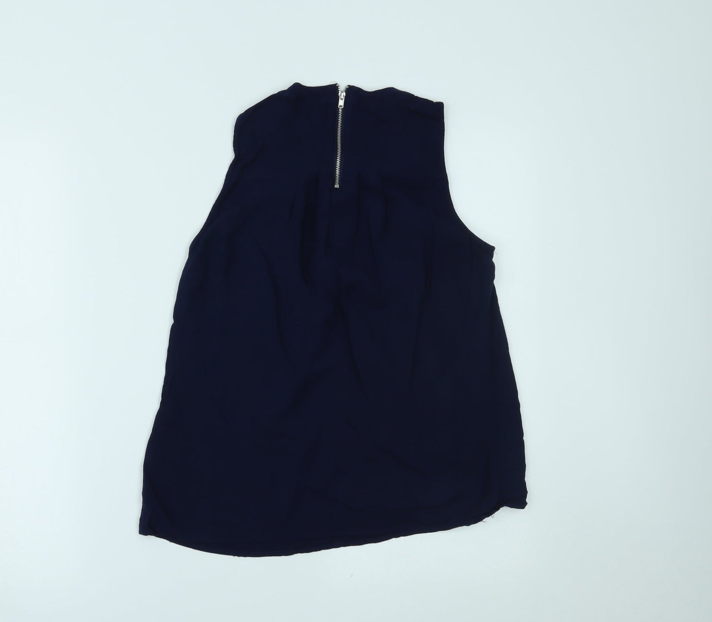 Womens UK Size 10 Warehouse Blue Basic Tank