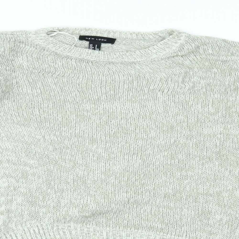 Womens UK Size S New Look Beige Pullover Jumper
