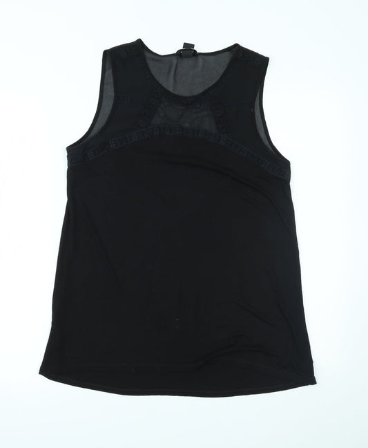 Womens UK Size M H&M Black Basic Tank