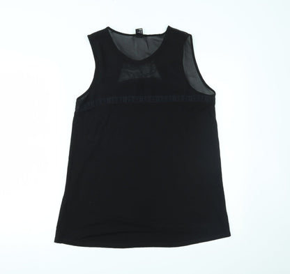 Womens UK Size M H&M Black Basic Tank