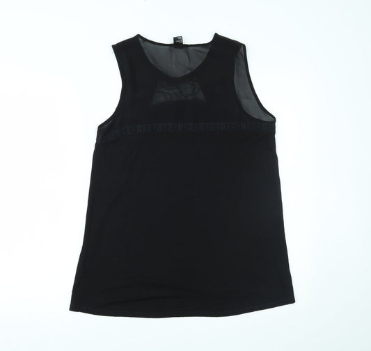 Womens UK Size M H&M Black Basic Tank