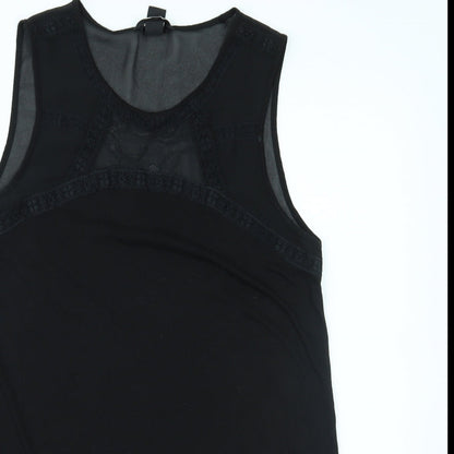 Womens UK Size M H&M Black Basic Tank