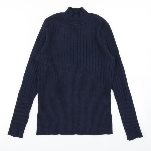 Womens UK Size 12 M&S Blue Pullover Jumper