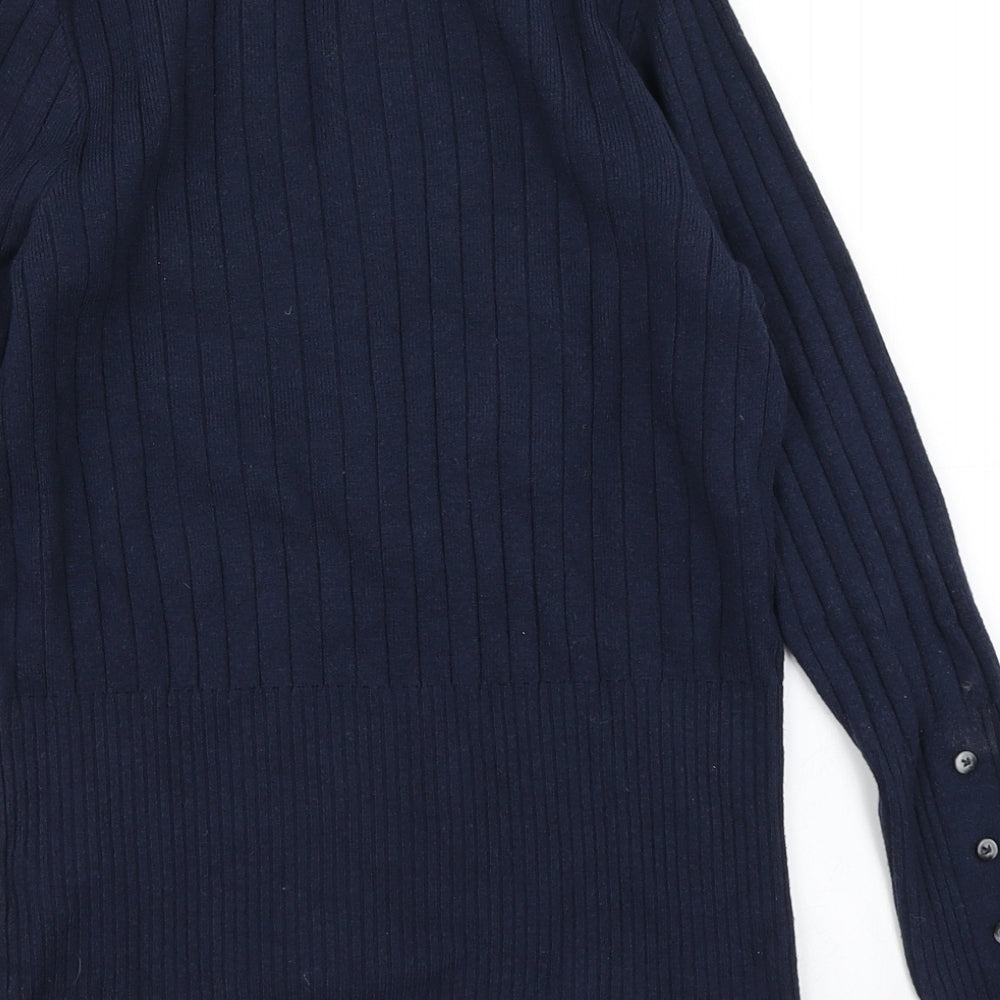 Womens UK Size 12 M&S Blue Pullover Jumper
