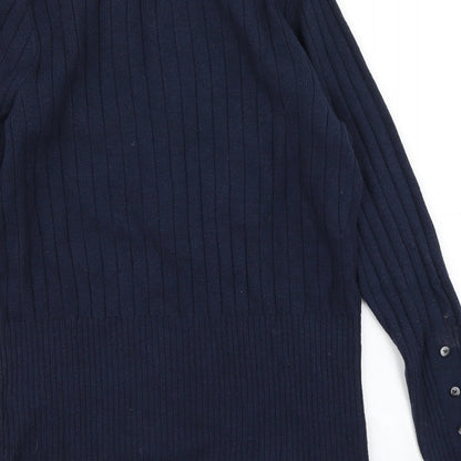 Womens UK Size 12 M&S Blue Pullover Jumper