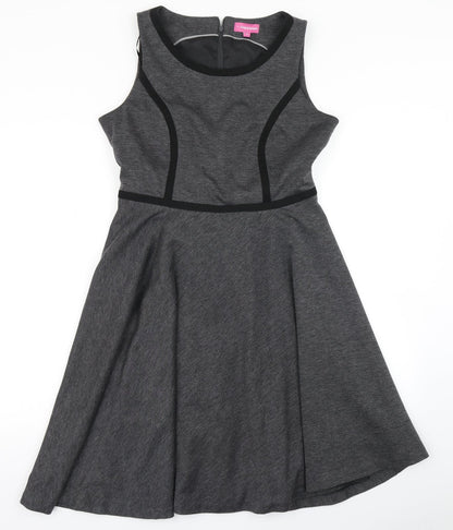 The Department Womens Grey   Skater Dress  Size 12