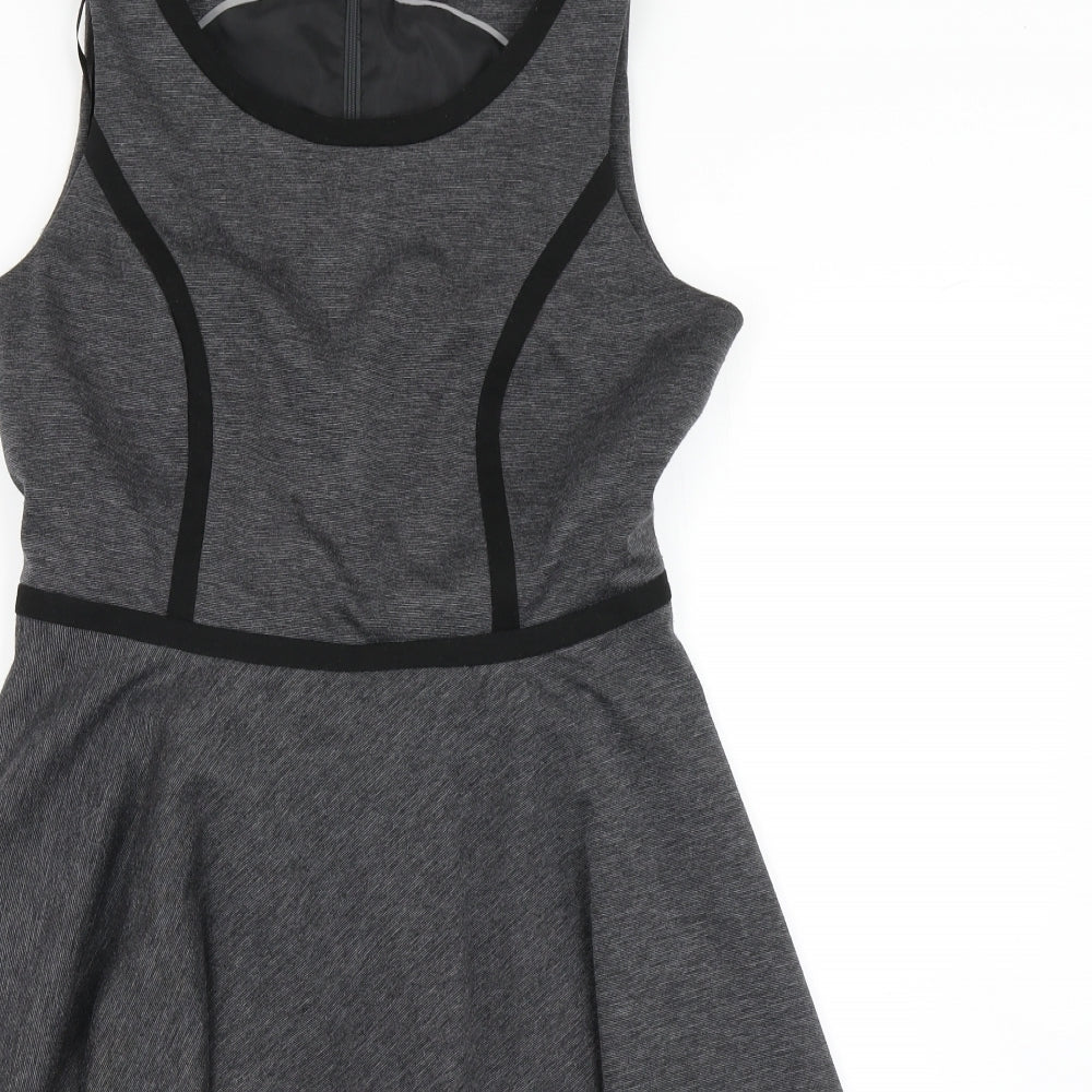 The Department Womens Grey   Skater Dress  Size 12