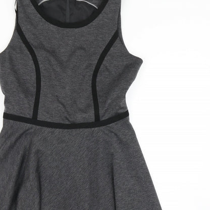 The Department Womens Grey   Skater Dress  Size 12