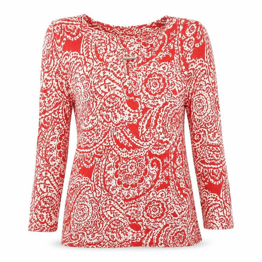 Womens UK Size 12 Classic Red Basic T-Shirt